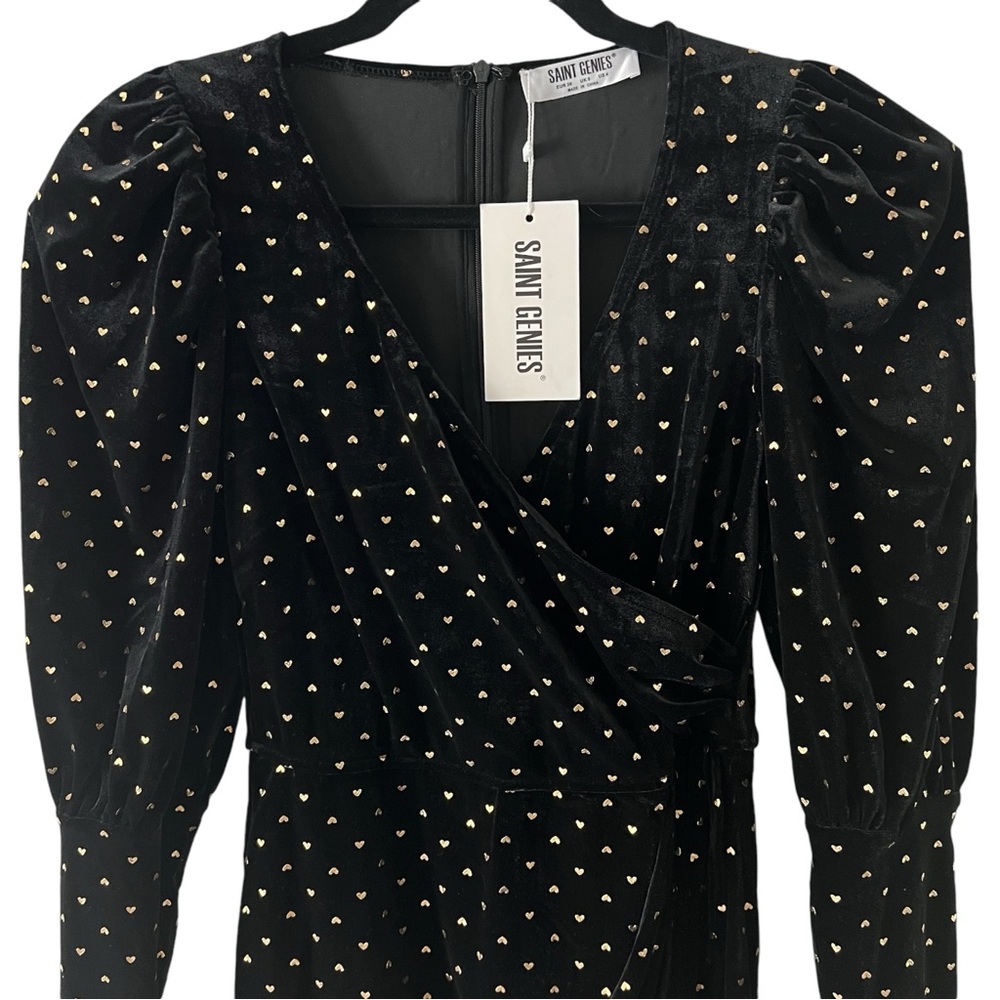 🇬🇧NWT SAINT GENIES UK VELVET HEART RENAISSANCE MINI Size 8 - Picture 4 of 8